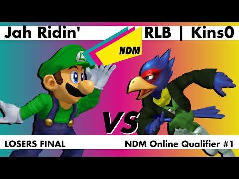 NDM Online Qualifier #1 - Jah Ridin' (Luigi) vs. Kins0 (Falco) Melee Losers Final