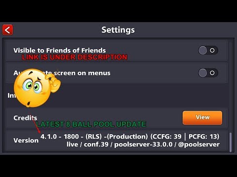 8 BALL POOL NEW UPDATE 4 1 0