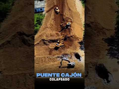 A collapsed ravine box bridge on the Los Alcarrizos ring road - #lactarquitectura