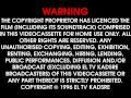 El TV Kadsre Home Video Warning Screen 1996 Present