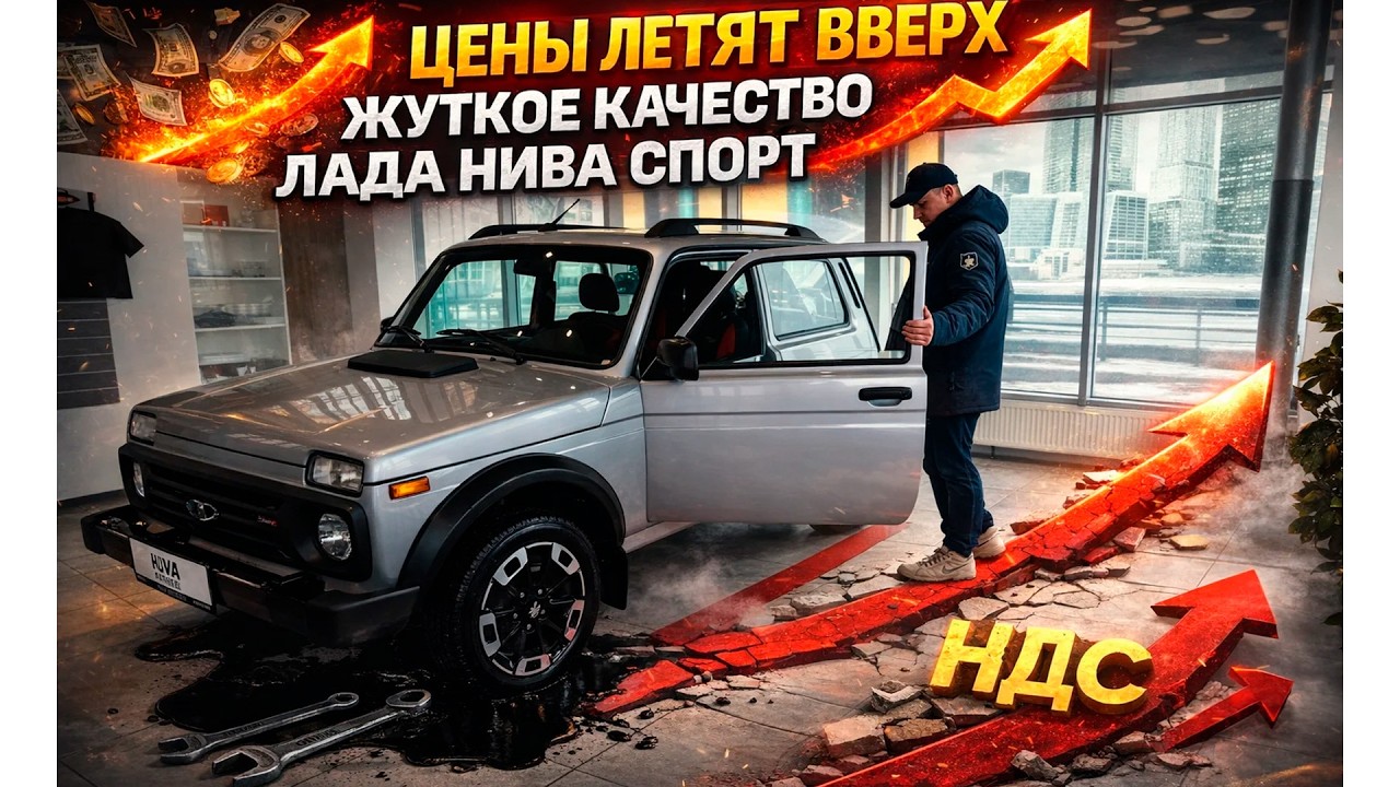 ЦЕНЫ ЛЕТЯТ ВВЕРХ. В АВТОСАЛОНАХ ВООБЩЕ НЕТ ЛЮДЕЙ. ЛАДА НИВА СПОРТ - ЖУТКОЕ КАЧ