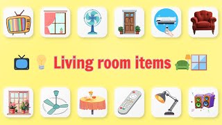 🛋️ Learning English is Easy as Playing 🎈 | Living Room Vocabulary for Kids | Oh Vui Kids