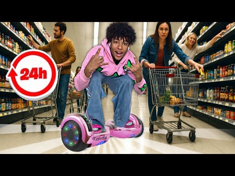 SPENDING 24 HOURS ON A HOVERBOARD *I Got Bullied*
