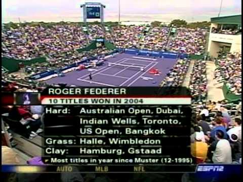 TMC 2004 SF Federer vs Safin Full match Part 1/3