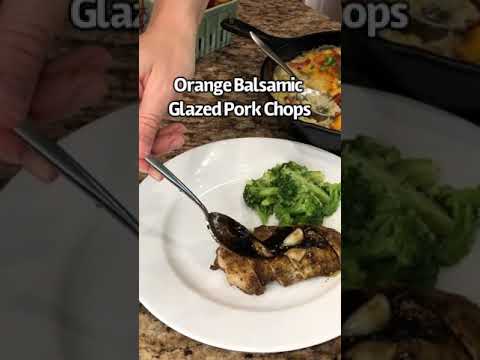 Orange Balsamic Glazed Pork Chops