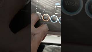 how to use top load Samsung dual wash....power button, select program,adjust water level,press start