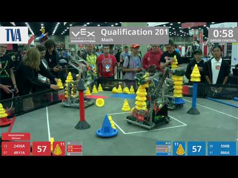 2018 VRC Math Q201 - 2456A 4911A vs 598B 986A - 92 to 121