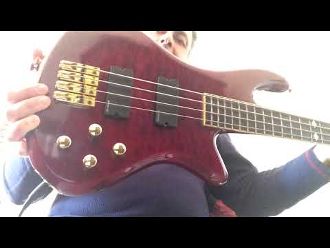 Left Handed 2006 SCHECTER Elite-4 NT Bass Guitar - Cherry QMT image 23