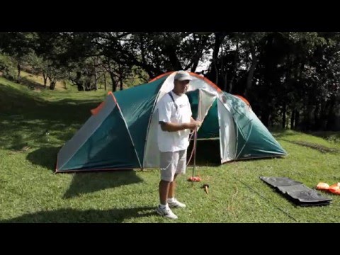 NTK Explorer GT 2 separate rooms, 4 Person 15.2 by 10.2 Foot Sport Camping Tent 100% 2500mm