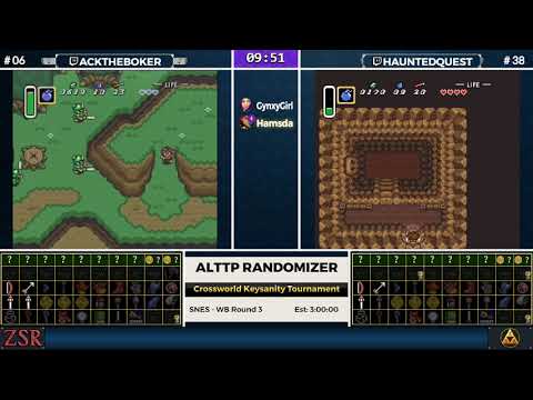 ALttPR Crossworld Keysanity Tournament: WB Round 3 - Acktheboker vs. HauntedQuest