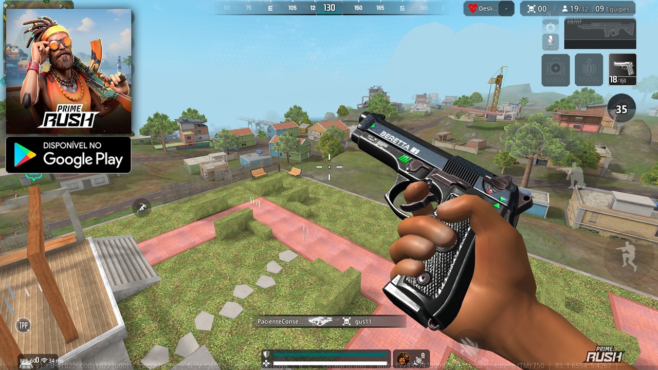 SAIU o PRIME RUSH *NOVO Battle Royale do Playhard* - PRIMEIRA GAMEPLAY