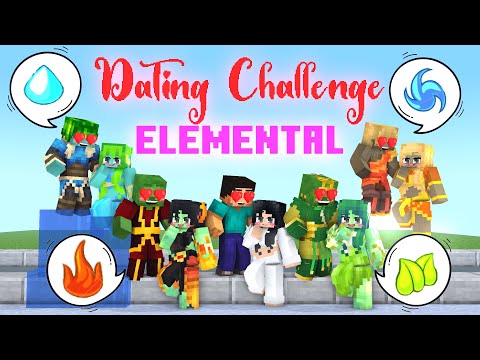 Minecraft, Dating With A Cute Elemental Girls and Boys Challenge (PART6)  - Monster School Animation