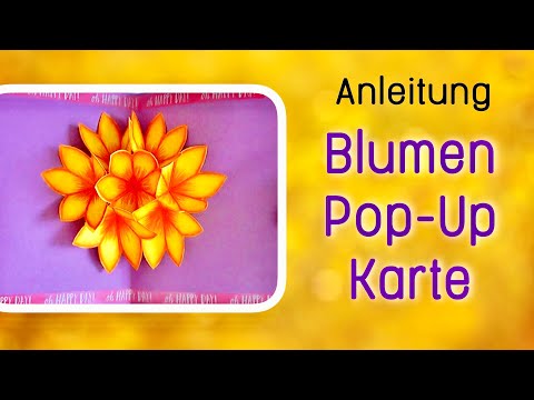 Anleitung: Pop-Up Blumen Karte falten - ganz einfach & wunderschön | GEFALTEN