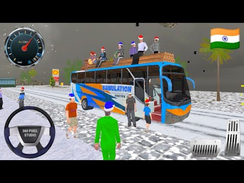 Indian Uphill Bus Simulator 3D | 🇮🇳 | New Bus Driving Game 2025 | Android Gameplay 
