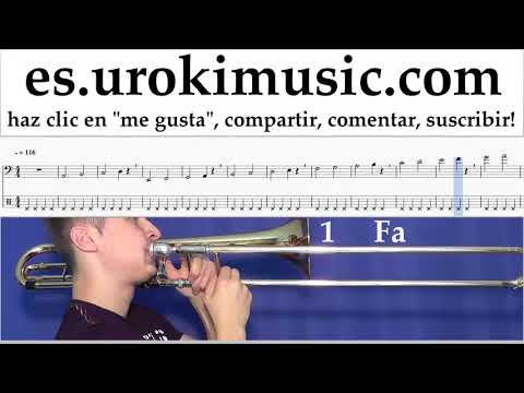Como Tocar Trombón Dua Lipa - New Rules Tablatura Parte#1 ejercicios um-i927