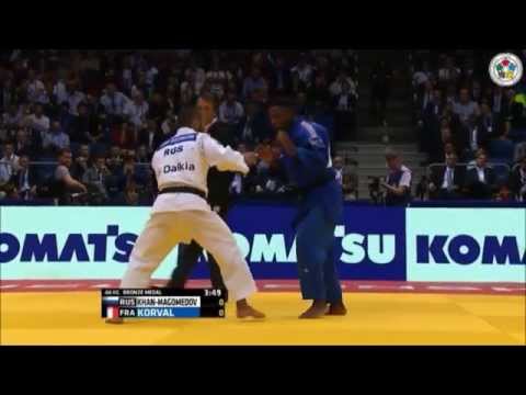 WCJudo 2014, K. KHAN-MAGOMEDOV (Rus) Vs L. KORVAL (Fra)
