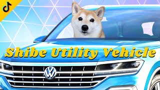 Dog panting like a car engine start | SUV Shiba Utility Vehicle