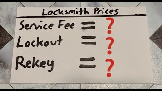 Locksmith 101: Pricing - What should you be charging?