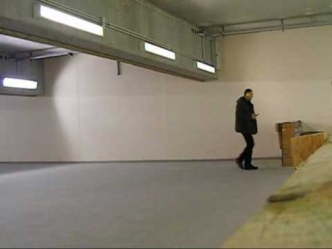 Muzzleload Derringer Pedersoli Liegi, cal 44, shot in a piece of wood