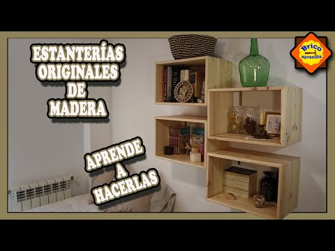 Cómo hacer estanterías de cubo de madera