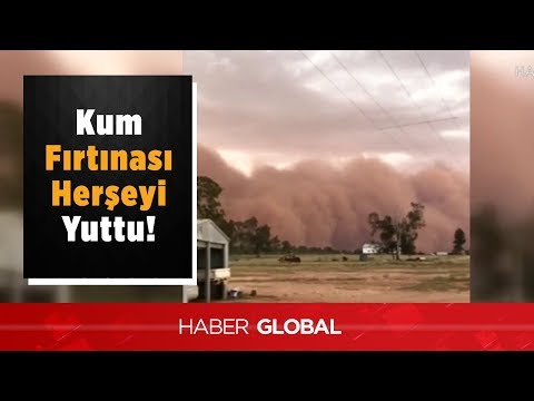 Kum Fırtınası Önüne Gelen Her Şeyi Böyle Yuttu! İnanılmaz Görüntüler!