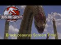 Jurassic Park 3 Brachiosaurus Screen Time