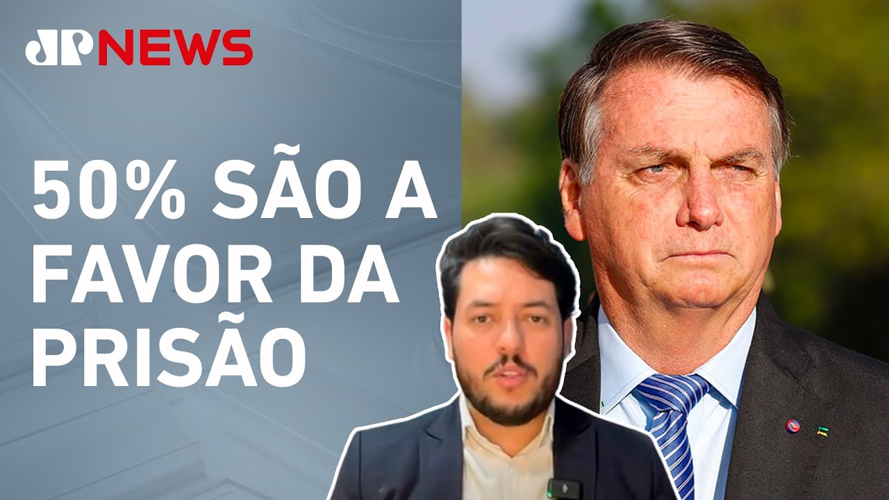 Datafolha: 43% não apoiam prisão de Bolsonaro; Diego Tavares comenta