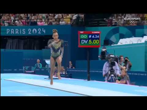 Rebeca Andrade Vault 2 Qualifications 2024 Olympics