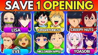 Download lagu SINGERS EDITION: Save ANIME Openings 3vs3 🎵 | Impossible Choices mp3
