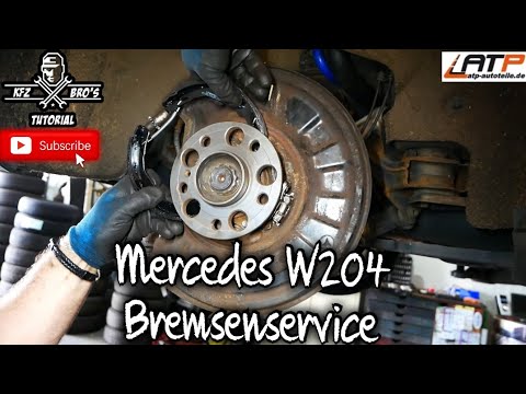 Mercedes C-Klasse | W204 S204 | Bremsen Hinten + Handbremse wechseln | Drehmomentwerte | Rear Brakes