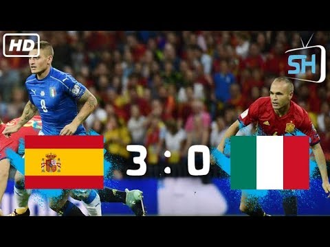 Spain vs Italy 3-0 World Cup Qualifiers All Goals and Highlights September 3,2017