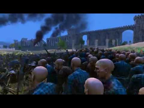 UEBS Skeleton Warrior 10000 VS Runner Zombie 10000-Ultimate Epic Battle Simulator