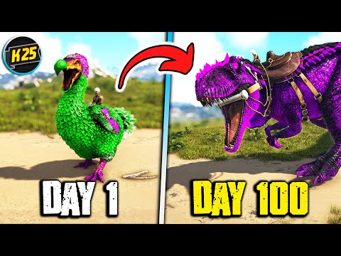I Survived 100 Days in ARK Survival Evolved Modded, Ark Eternal😬