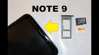 Samsung Note 9 How to Install and remove sim  / memory card
