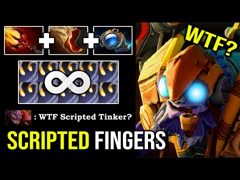 SCARY GOD MODE 10K Tinker Spammer Next LVL Flying Blink - Insane Fast Scripted Fingers DotA 2