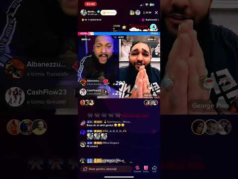 Dani Mocanu 🔴 live stream pe tiktok cu George pian care sau certat pe live