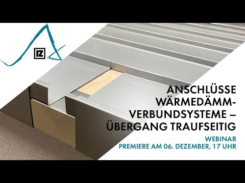 Webinar: Anschlüsse Wärmedämmverbundsysteme – Übergang traufseitig (💪💪)