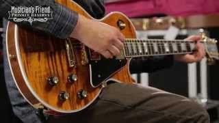 Video thumbnail for Gibson Custom Les Paul Custom Figured Electric Guitar Rosewood Fingerboard by Musician's Friend