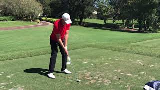 Jack Trent UNLV golf mid iron tee shot par3 h2 tavistock Isleworth 10/22/19