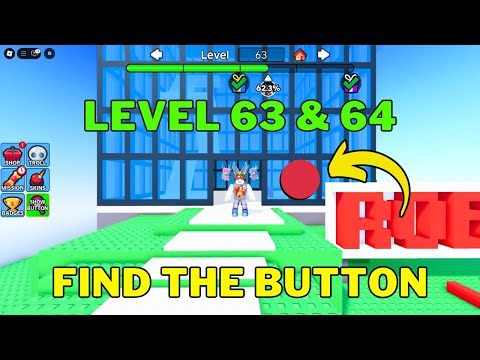 How To Complete Roblox Find The Button Level 63 & Level 64 | World 1