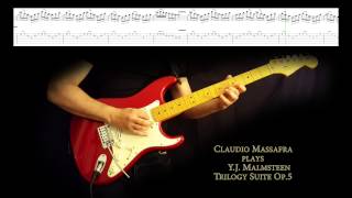 YJ Malmsteen's Trilogy Suite Op.5 with tablature played by Claudio Massafra - UHD 4k video