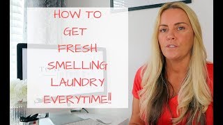 How to get great smelling laundry EVERYTIME! All products linked |