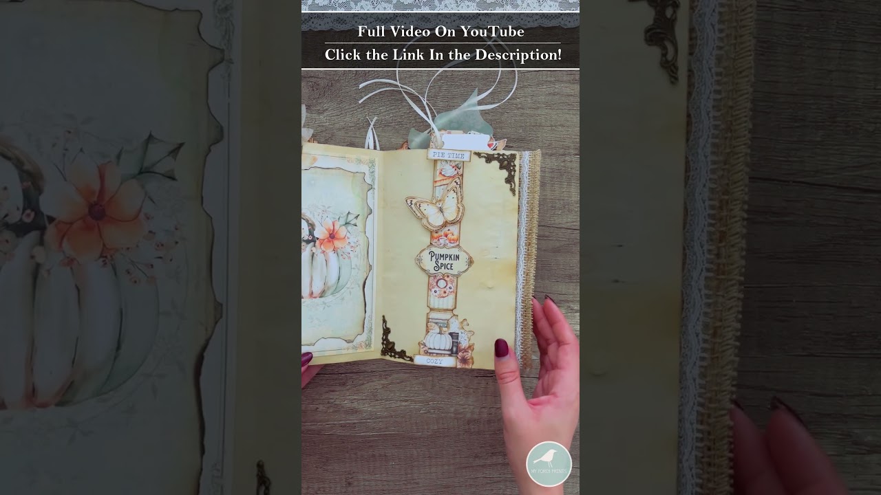 BEGINNER'S JUNK JOURNAL TUTORIAL | 🍁 PUMPKIN SPICE FALL | My Porch Prints Junk Journal Ideas