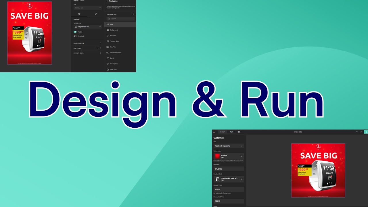 How to use Design and Run Mode in GraFx Studio