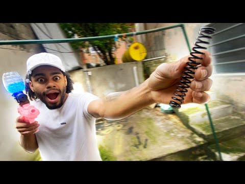 I MADE MY GEL GUN 10X STRONGER WITH 2 SPRINGS