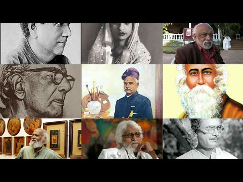 Indian top10 famous painter name and their paintings.