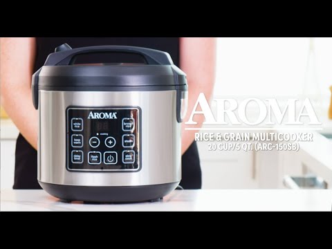 AROMA® 20-Cup (Cooked) / 5Qt. Digital Rice & Grain Multicooker  [ARC-150SB]