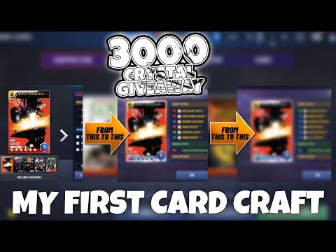 MY FIRST P CARD CRAFT + SOME TIPS ON CRAFTING - 10X300 CRYSTAL CODE GIVEAWAY - Marvel Future Fight.