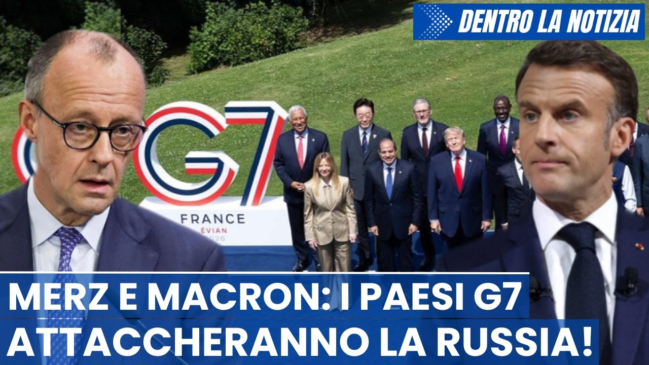 Merz e Macron: G7 (USA e Italia compresi) aumenterà aiuti all'Ucraina e attaccherà la Russia!
