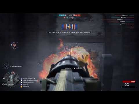 Mounted machine gun mayhem.